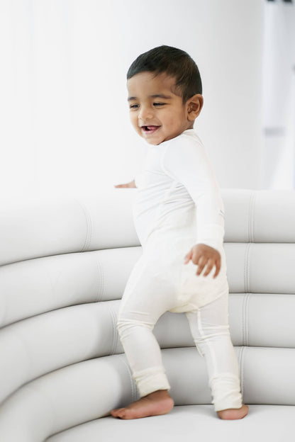 Bamboo Onesie - Milky White