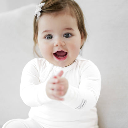 Bamboo Onesie - Milky White