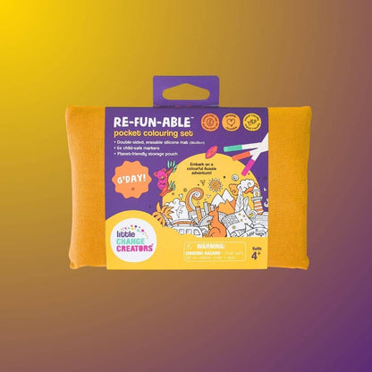 G’DAY! Pocket Reusable Colouring Mat