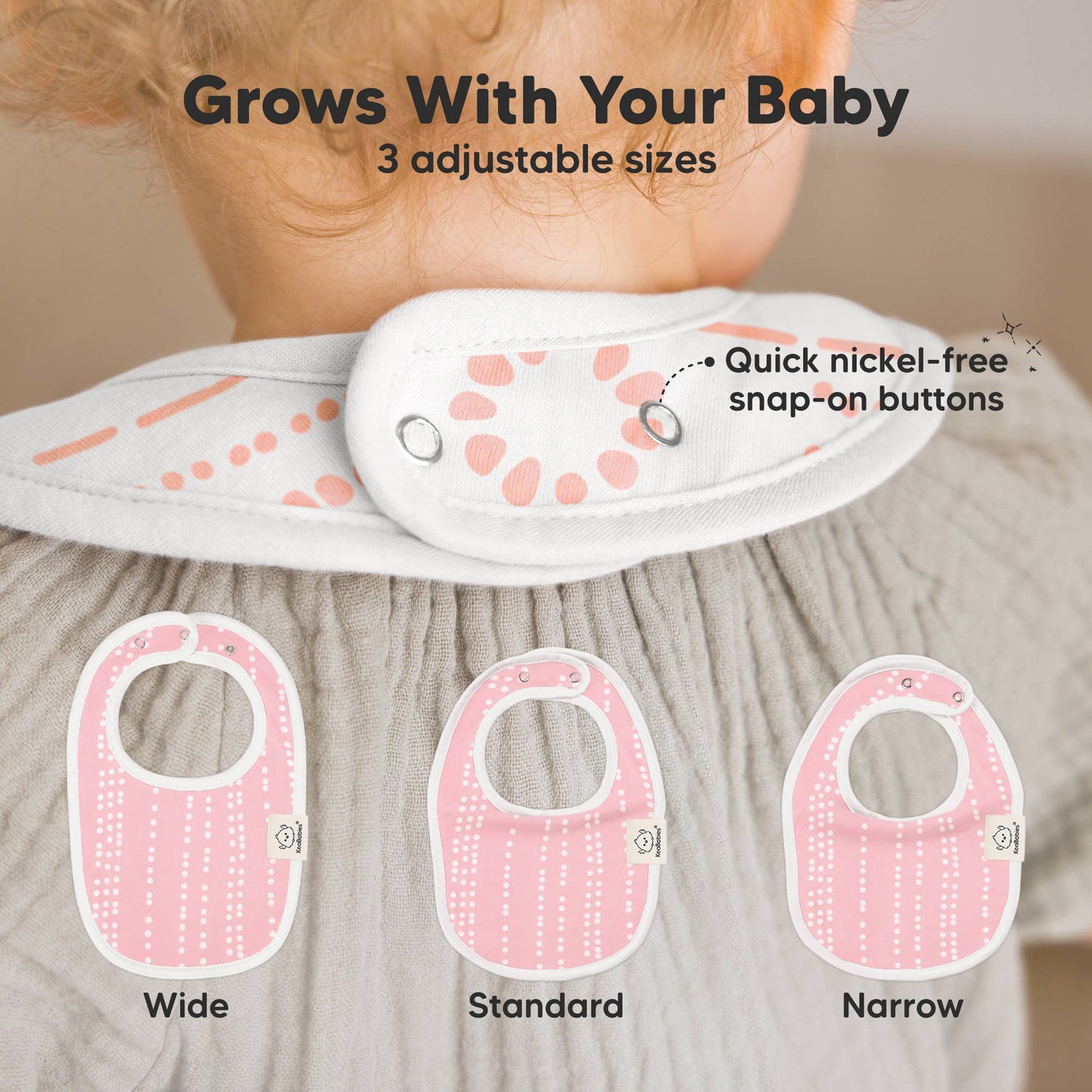 8-pack Urban Drool Bibs for Teething