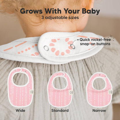 8-pack Urban Drool Bibs for Teething