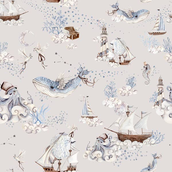 Arctic Ocean Organic Jersey Swaddle Wrap