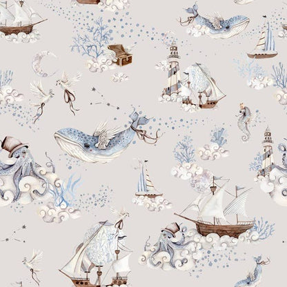 Arctic Ocean Organic Jersey Swaddle Wrap