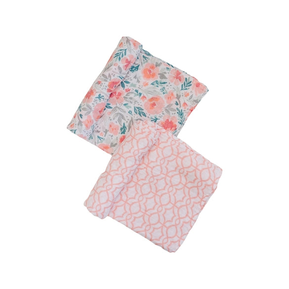 Floret + Trellis Classic Muslin Swaddle Blanket Set