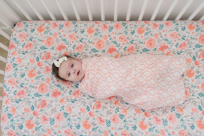 Floret + Trellis Classic Muslin Swaddle Blanket Set