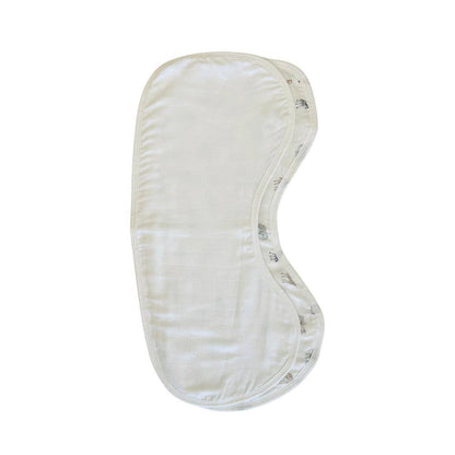 Mini & Me Burp Bib Savanna Bebe' & White