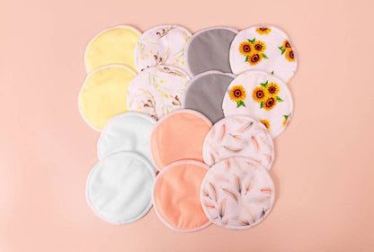 14 Pack Organic Bamboo Reusable Breast Pads