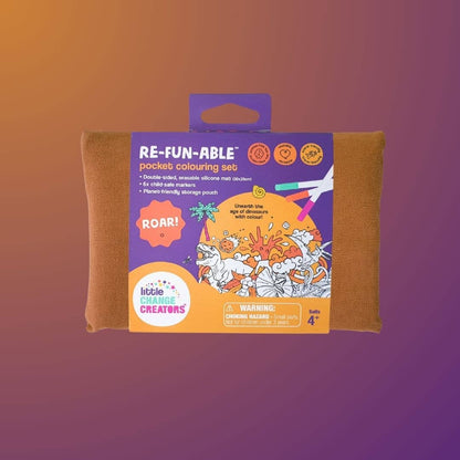 ROAR! Pocket Reusable Colouring Mat