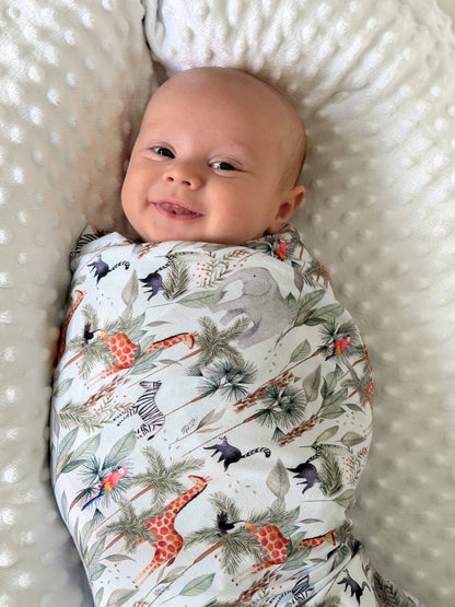 Jungle Safari Organic Jersey Wrap