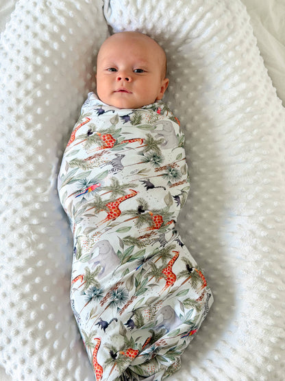 Jungle Safari Organic Jersey Wrap