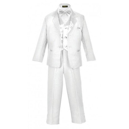 Boys 5- Piece Tuxedo Set With Shirt And Bow Tie