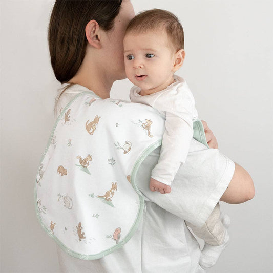 2 Pack Organic Burp Cloths - Australiana