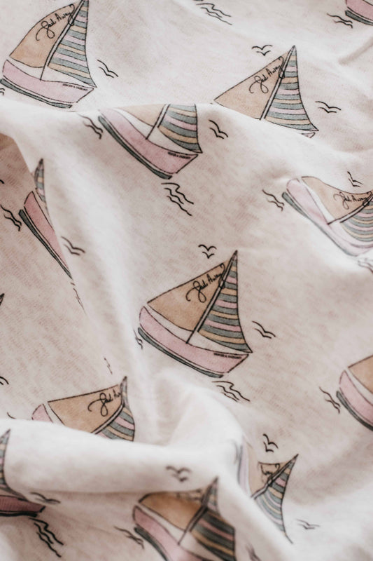 Jersey Swaddle: Sail Away