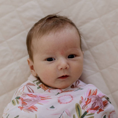 Stretchy Baby Swaddle Wrap - Gumnut Blossoms