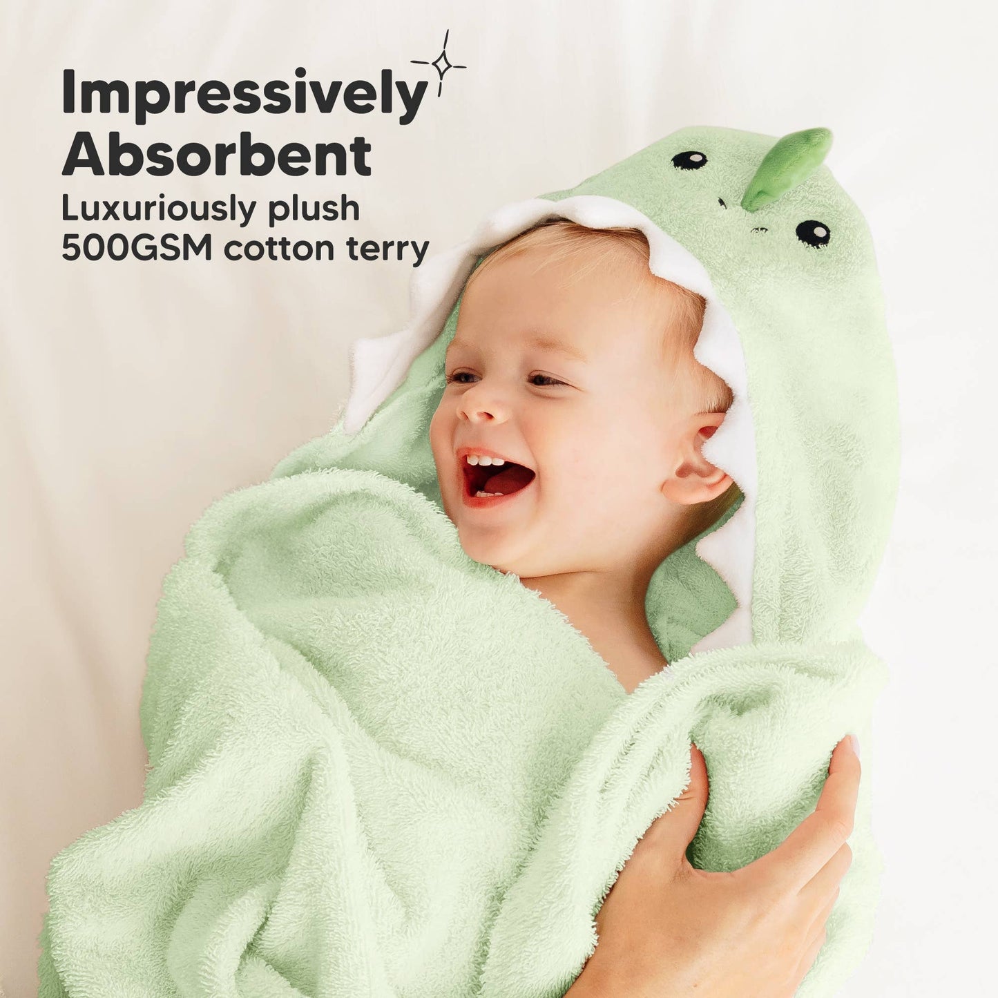 Playpals Hooded Baby Bath Towels for Newborn