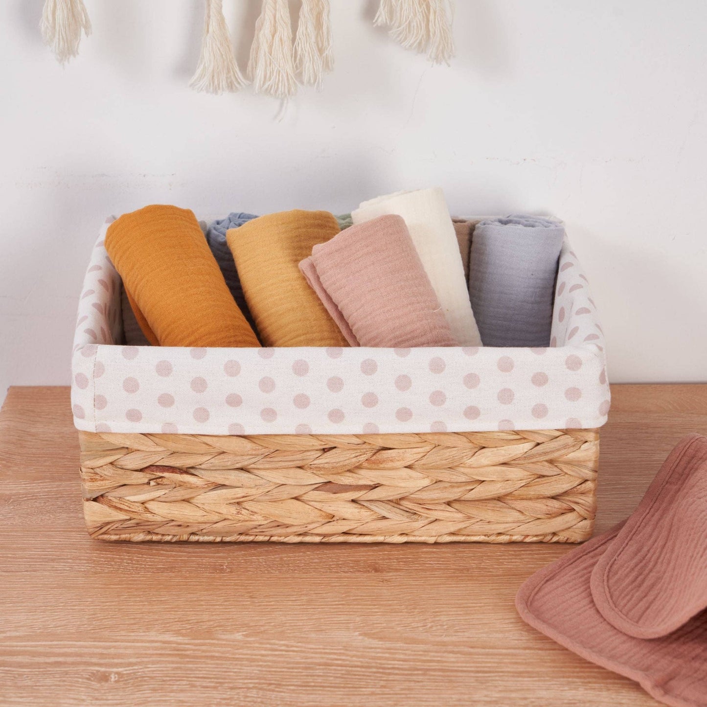 Organic Muslin Burp Cloths - Golden Harvest 5 Pack