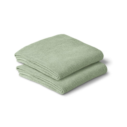 Cotton Classic Knit Baby Blanket - Willow Green
