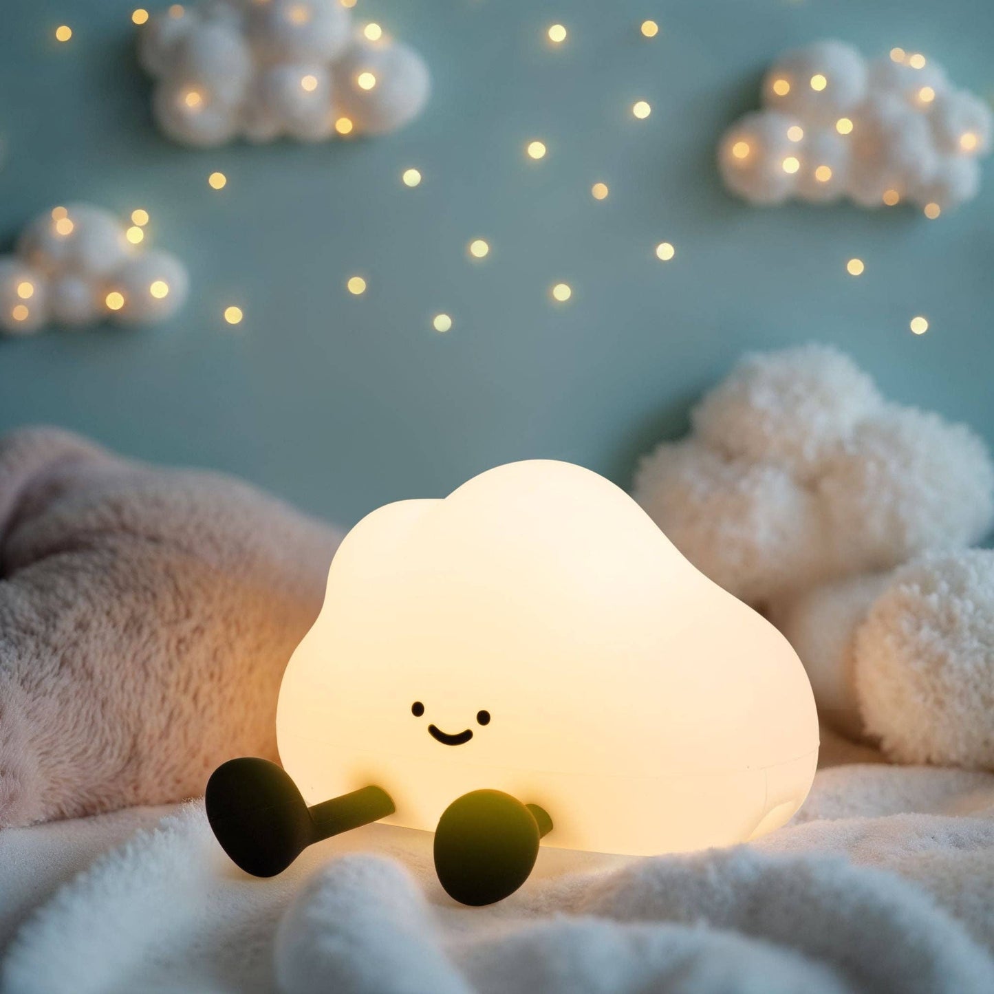 LED Night Light USB Rechargeable Touch Control Bedtime Lamp - Cloud
