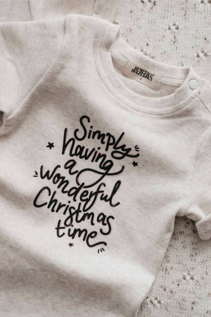 Bodysuit/Tee: Simply Having A Wonderful Christmas Time
