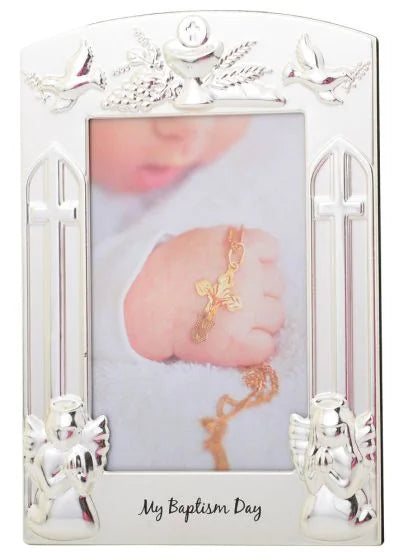 My Baptism Frame Silver 4 x 6