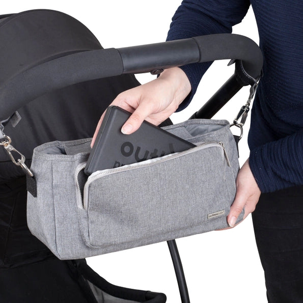 Outlook Baby Pram Caddy Grey