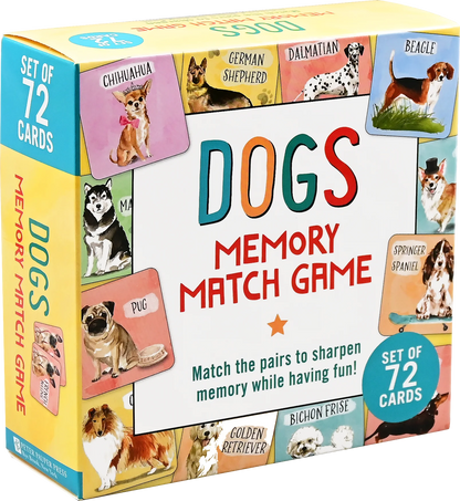 Memory Match Game Dogs