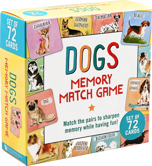 Memory Match Game Dogs