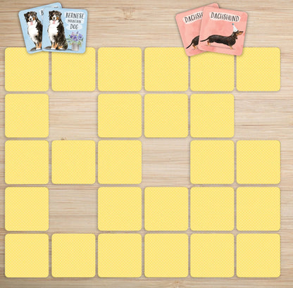 Memory Match Game Dogs