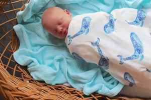 A Kiss and a Cuddle Muslin Swaddle 100% Organic