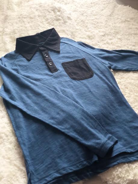 Blue Collared Boys Shirt