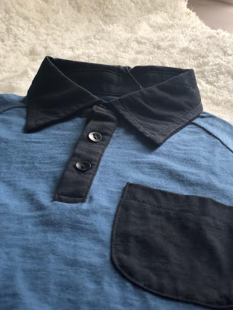 Blue Collared Boys Shirt