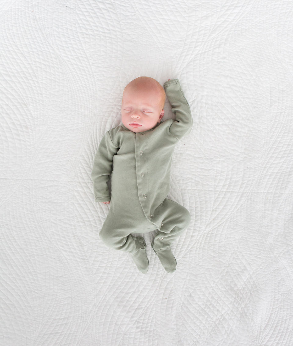 L'oved Baby Organic Footed Romper