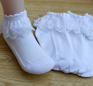 White Lace Frill socks