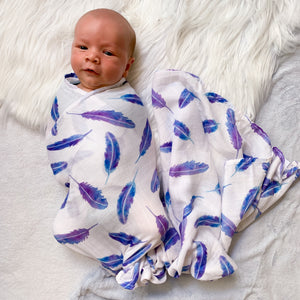A Kiss and a Cuddle Muslin Swaddle 100% Organic