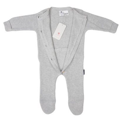 Plush Knit Romper Grey Marle