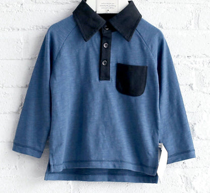 Blue Collared Boys Shirt