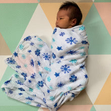 Load image into Gallery viewer, A Kiss and a Cuddle Muslin Swaddle 100% Organic