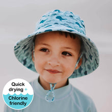 Load image into Gallery viewer, Boys Swim Hat Legionnaire and Bucket Style - Whale