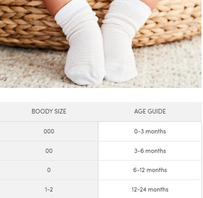 Boody Baby 3 pack Organic Socks
