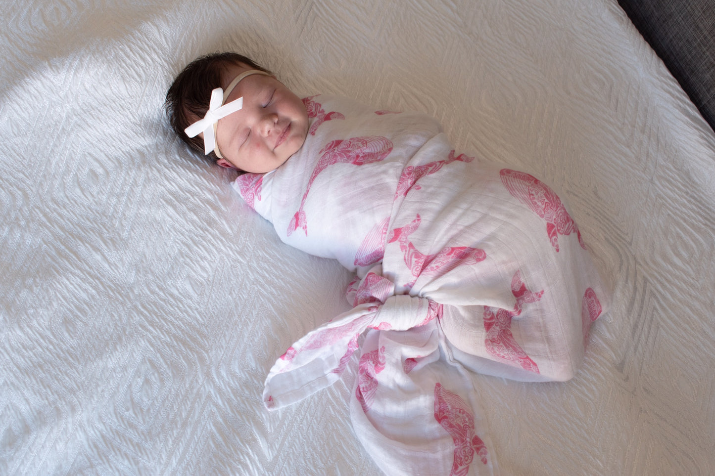 A Kiss and a Cuddle Muslin Swaddle 100% Organic