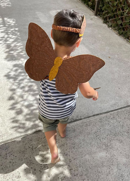 Three Tots Cork Leather Butterfly Wings, Wands and Crowns from
