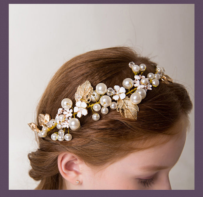 Pearl and Gold Headpiece