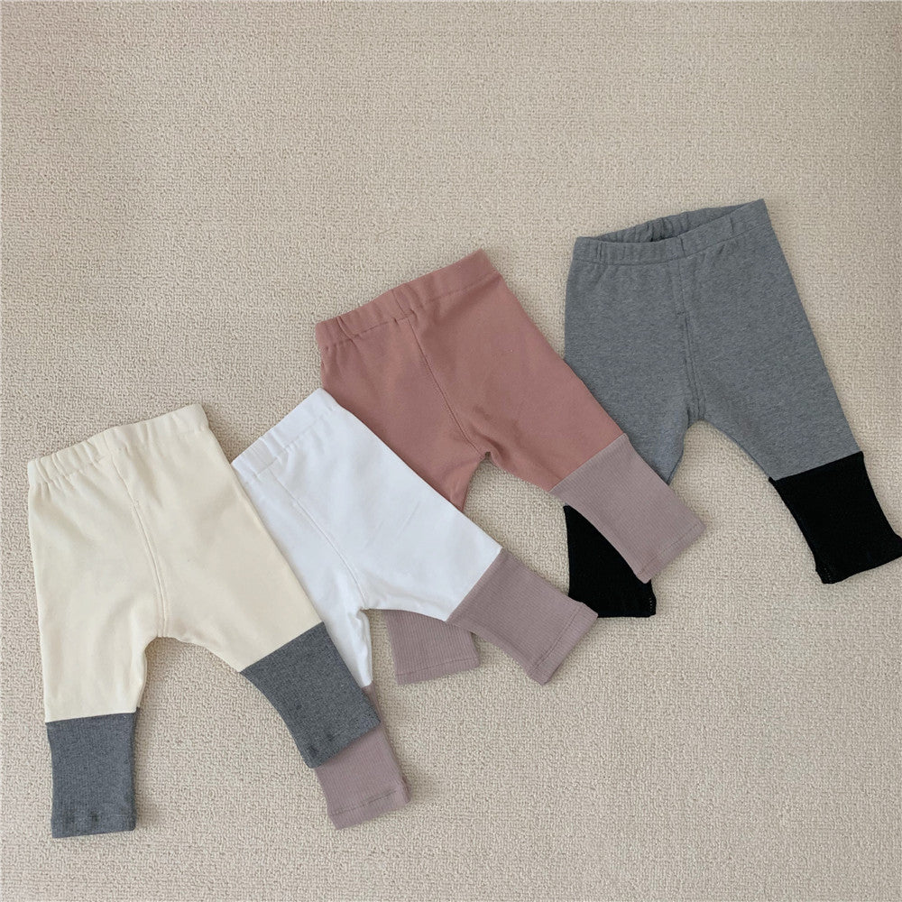 Duo Colour Knit Pant 6-12 months White/Taupe only!