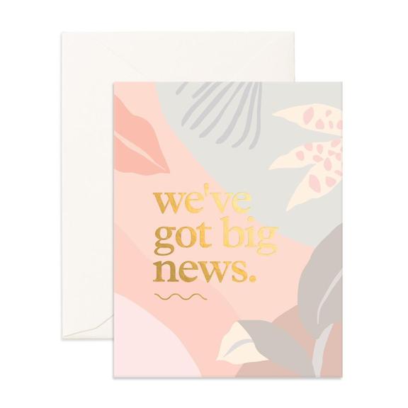 Big News Collage Greeting Card