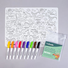 Load image into Gallery viewer, Hey Doodle Reusable Silicone Mat with Markers