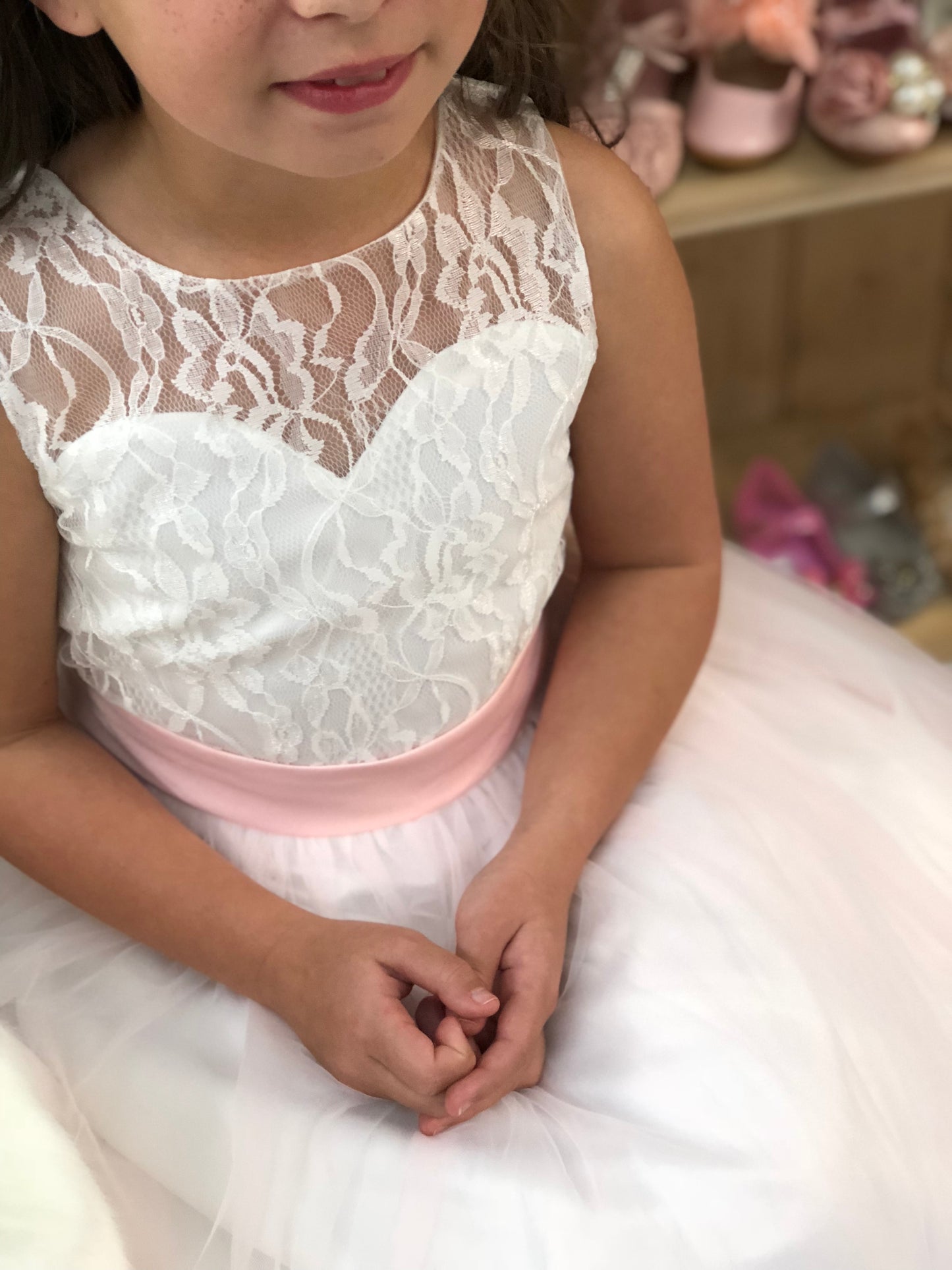 Prudence Pink & White Dress