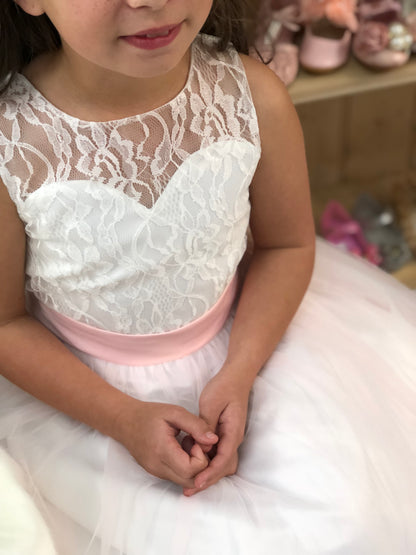 Prudence Pink & White Dress