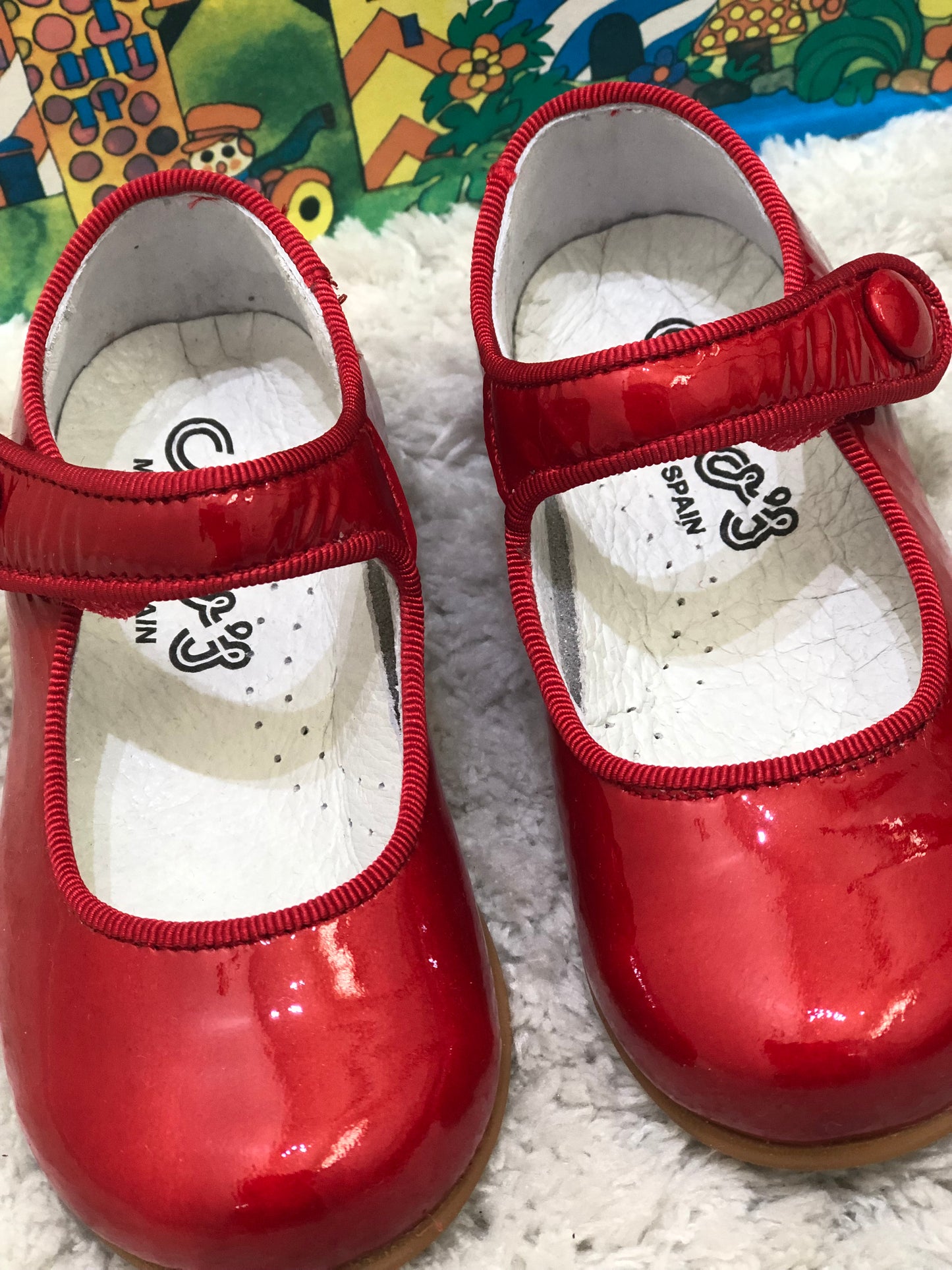 Girls Red Mary Jane Shoes