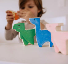 Load image into Gallery viewer, Sassi Dinosaur Games - Puzzle , Book and Wooden Dinosaurs