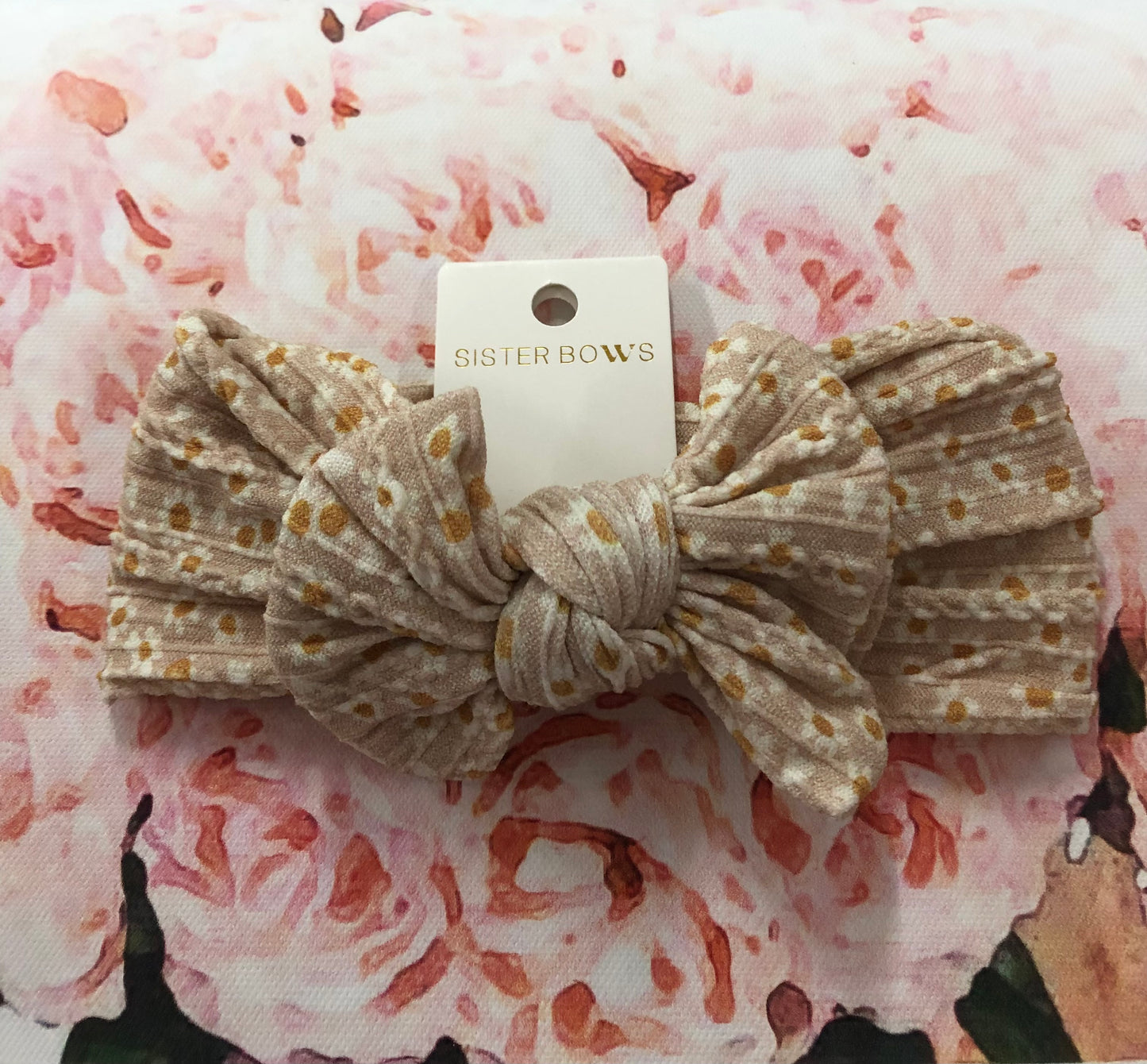 Sister Bows Floral Willow Headband